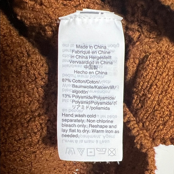 Madewell Sweater Mustard Brown Drop Shoulder XS - Picture 7 of 8